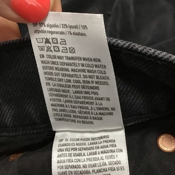 American Eagle 90’s Skinny Jeans in Black Size 8 X-Short. - Picture 10 of 10